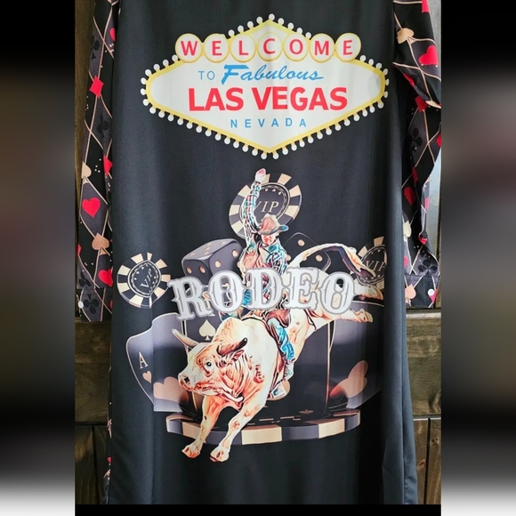 Vegas Rodeo Women's Western Duster Dress - Picture 9 of 10